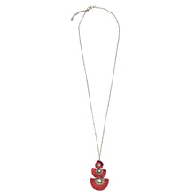 Load image into Gallery viewer, Long 3 tiered fringe necklace with rhinestone detail (BSJ3501)
