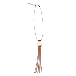 Pendant with metal fringe necklace (BSJ3511)