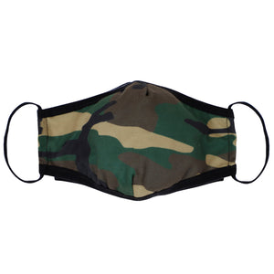 Camo Print Face Mask